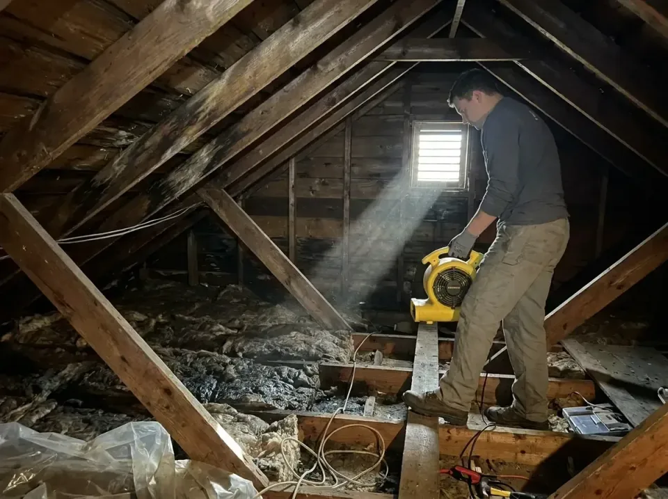 attic-water-damage-drying-proc-007 — frequently asked questions, Emergency Water Extraction & 24/7 Flood Response in Scott C…